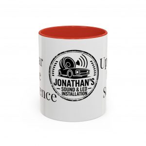 Accent Coffee Mug — "Upgrade the Sound" Custom Mug