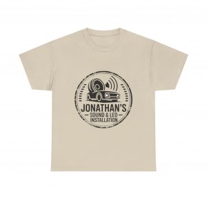 Jonathan's Sound & LED Installation Tee | Speaker Logo, Audio Tech Shirt