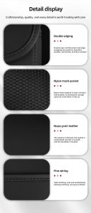 PU Leather Backseat Car Organizer