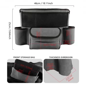 Suede Car Seat Gap Storage Bag