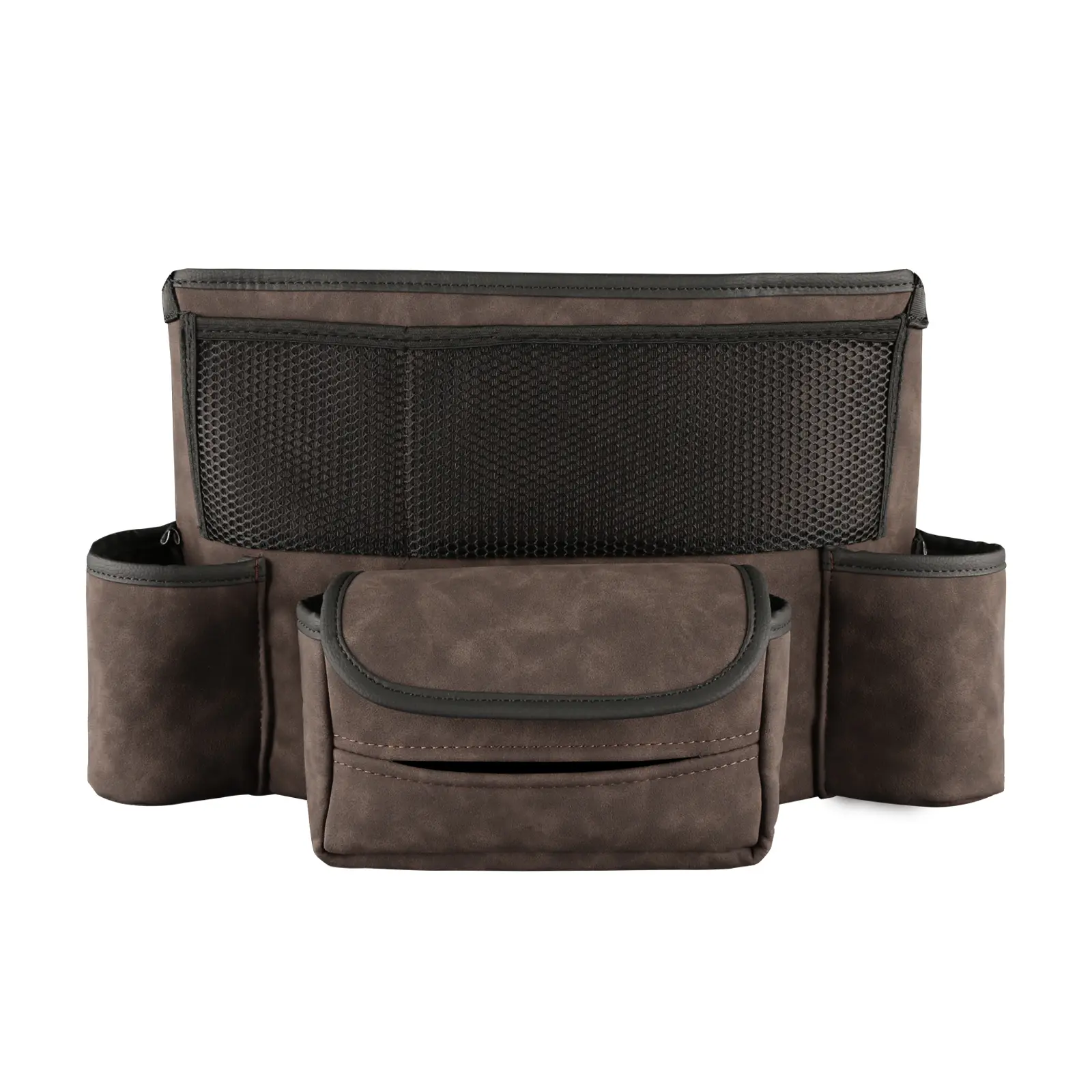 Suede Car Seat Gap Storage Bag – Large Console Organizer & Purse Holder Between Front Seats for Phone, Wallet & Docs - Image 7